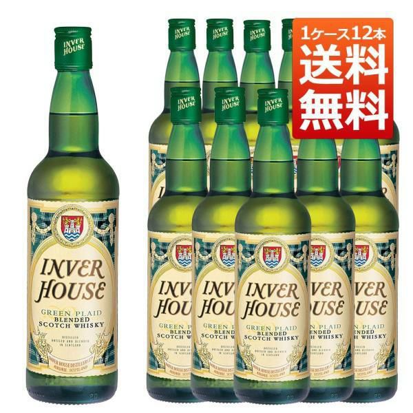 送料無料 12本セット 正規品】インバーハウス グリーンプレイド 700ml
