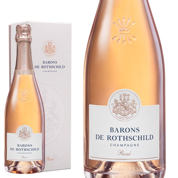 【値下げ可】Barons de Rothschild ロゼシャンパン シャンパーニュ バロン ド ロスチャイルド ロゼ ブリュット 箱入 AOC